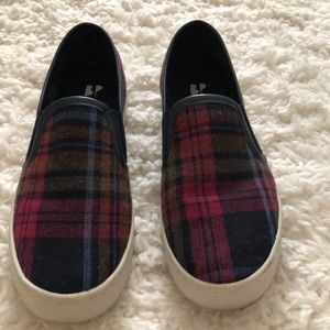 Plaid slip-on sneakers from B.P. at Nordstrom